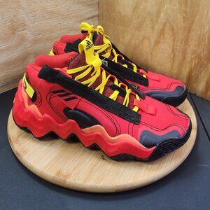 New Adidas Womens Pixar Incredibles Red Mid Basketball Shoes Size 7 Sneakers